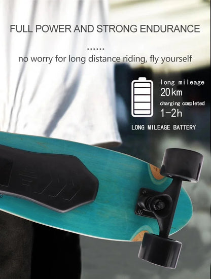 H2S-01A Electric Mini Skateboard – Dual Motor Fishboard