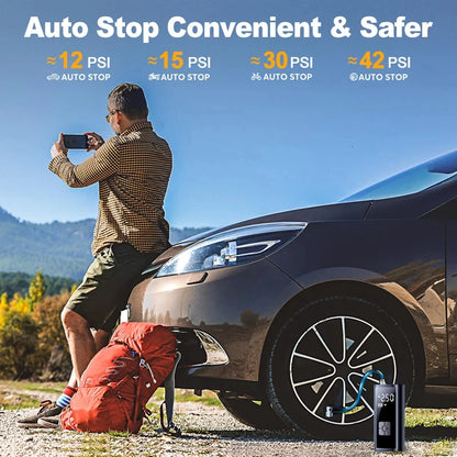 Portable 150PSI Car Tire Inflator & Air Compressor